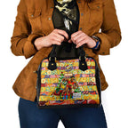 Suns Football Merry Christmas Shoulder Handbag Indigenous Australian Art