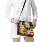 Suns Football Merry Christmas Shoulder Handbag Indigenous Australian Art