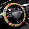 Suns Football Merry Christmas Steering Wheel Cover Indigenous Australian Art