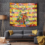 Suns Football Merry Christmas Tapestry Indigenous Australian Art