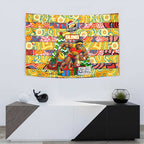 Suns Football Merry Christmas Tapestry Indigenous Australian Art