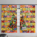 Suns Football Merry Christmas Window Curtain Indigenous Australian Art