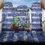 Kangaroos Football Merry Christmas Back Car Seat Cover Indigenous Australian Art