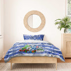 Kangaroos Football Merry Christmas Bedding Set Indigenous Australian Art