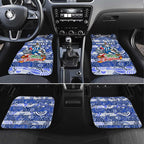 Kangaroos Football Merry Christmas Car Mats Indigenous Australian Art