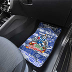 Kangaroos Football Merry Christmas Car Mats Indigenous Australian Art