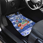 Kangaroos Football Merry Christmas Car Mats Indigenous Australian Art