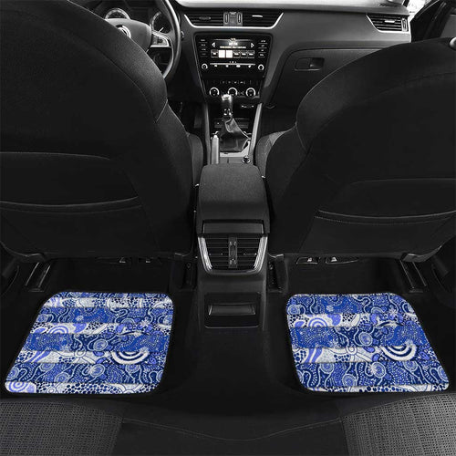 Kangaroos Football Merry Christmas Car Mats Indigenous Australian Art