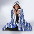 Kangaroos Football Merry Christmas Hooded Blanket Indigenous Australian Art