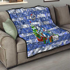 Kangaroos Football Merry Christmas Quilt Indigenous Australian Art