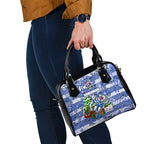 Kangaroos Football Merry Christmas Shoulder Handbag Indigenous Australian Art