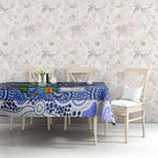 Kangaroos Football Merry Christmas Tablecloth Indigenous Australian Art