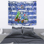 Kangaroos Football Merry Christmas Tapestry Indigenous Australian Art
