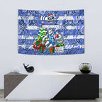 Kangaroos Football Merry Christmas Tapestry Indigenous Australian Art