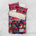 Demons Football Merry Christmas Bedding Set Indigenous Australian Art