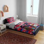 Demons Football Merry Christmas Bedding Set Indigenous Australian Art