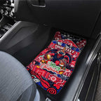Demons Football Merry Christmas Car Mats Indigenous Australian Art