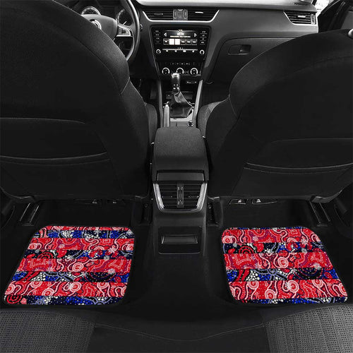 Demons Football Merry Christmas Car Mats Indigenous Australian Art