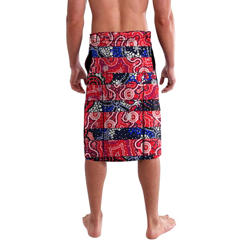 Custom Demons Rugby Merry Christmas Lavalava Indigenous Australian Art