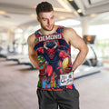 Custom Demons Rugby Merry Christmas Men Tank Top Indigenous Australian Art
