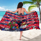 Demons Football Merry Christmas Sarong Indigenous Australian Art