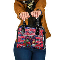 Demons Football Merry Christmas Shoulder Handbag Indigenous Australian Art