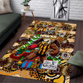 Hawks Football Merry Christmas Area Rug Indigenous Australian Art