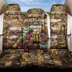 Hawks Football Merry Christmas Back Car Seat Cover Indigenous Australian Art