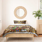 Hawks Football Merry Christmas Bedding Set Indigenous Australian Art
