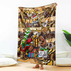 Hawks Football Merry Christmas Blanket Indigenous Australian Art