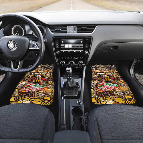 Hawks Football Merry Christmas Car Mats Indigenous Australian Art