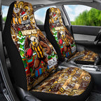 Hawks Football Merry Christmas Car Seat Cover Indigenous Australian Art