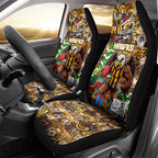Hawks Football Merry Christmas Car Seat Cover Indigenous Australian Art