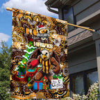 Hawks Football Merry Christmas Garden Flag Indigenous Australian Art