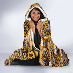 Hawks Football Merry Christmas Hooded Blanket Indigenous Australian Art