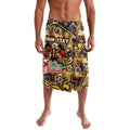 Custom Hawks Rugby Merry Christmas Lavalava Indigenous Australian Art