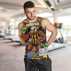 Custom Hawks Rugby Merry Christmas Men Tank Top Indigenous Australian Art
