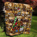 Hawks Football Merry Christmas Quilt Indigenous Australian Art