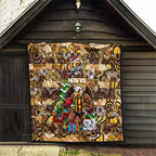 Hawks Football Merry Christmas Quilt Indigenous Australian Art