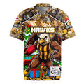 Custom Hawks Rugby Merry Christmas Rugby Jersey Indigenous Australian Art