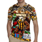 Custom Hawks Rugby Merry Christmas Rugby Jersey Indigenous Australian Art