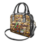 Hawks Football Merry Christmas Shoulder Handbag Indigenous Australian Art