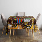 Hawks Football Merry Christmas Tablecloth Indigenous Australian Art