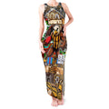Custom Hawks Rugby Merry Christmas Tank Maxi Dress Indigenous Australian Art