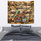Hawks Football Merry Christmas Tapestry Indigenous Australian Art