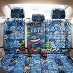 Cats Football Merry Christmas Back Car Seat Cover Indigenous Australian Art