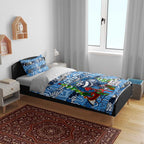 Cats Football Merry Christmas Bedding Set Indigenous Australian Art