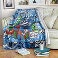 Cats Football Merry Christmas Blanket Indigenous Australian Art