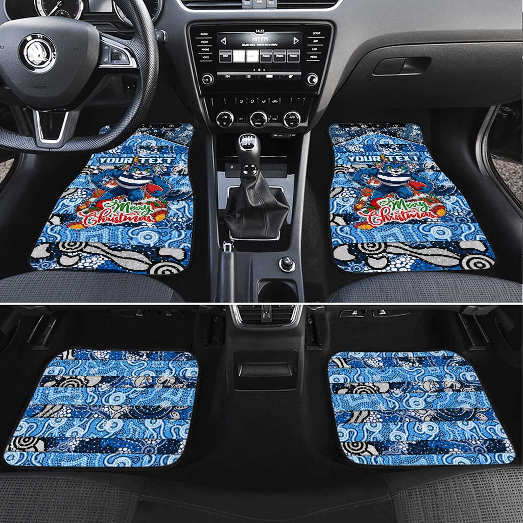 Cats Football Merry Christmas Car Mats Indigenous Australian Art