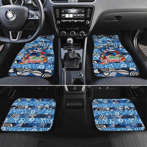 Cats Football Merry Christmas Car Mats Indigenous Australian Art